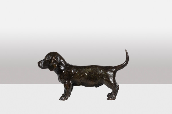 François Pompon. “Dog basset TOC”, bronze, 2006 print.