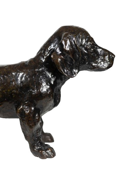 François Pompon. “Dog basset TOC”, bronze, 2006 print.