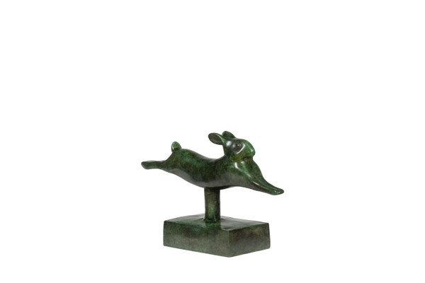 François Pompon. “Running Rabbit”, bronze, 2006 print.