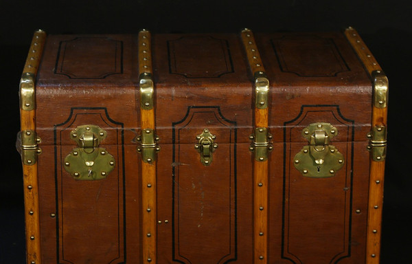 19th century travel trunk