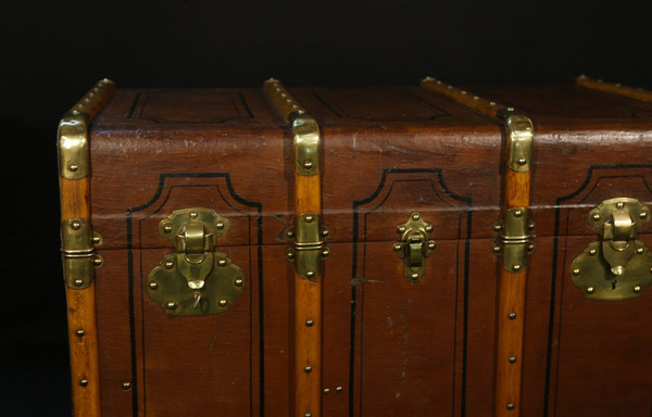 19th century travel trunk