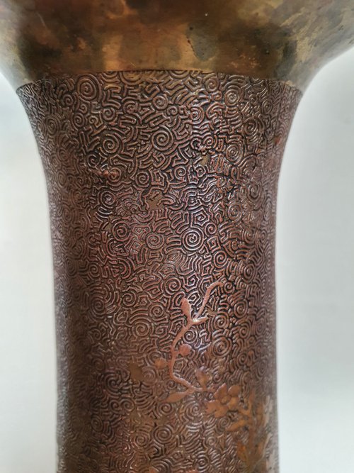 Beautiful, tall vase typical of the work produced by Val Saint Lambert under Léon Ledru