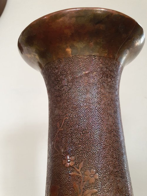 Beautiful, tall vase typical of the work produced by Val Saint Lambert under Léon Ledru