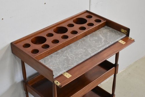 Small Powder Table in Mahogany, "Escalier de Cristal" manufacture, Louis XVI style - Late 19th century