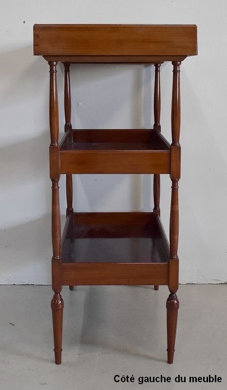 Small Powder Table in Mahogany, "Escalier de Cristal" manufacture, Louis XVI style - Late 19th century