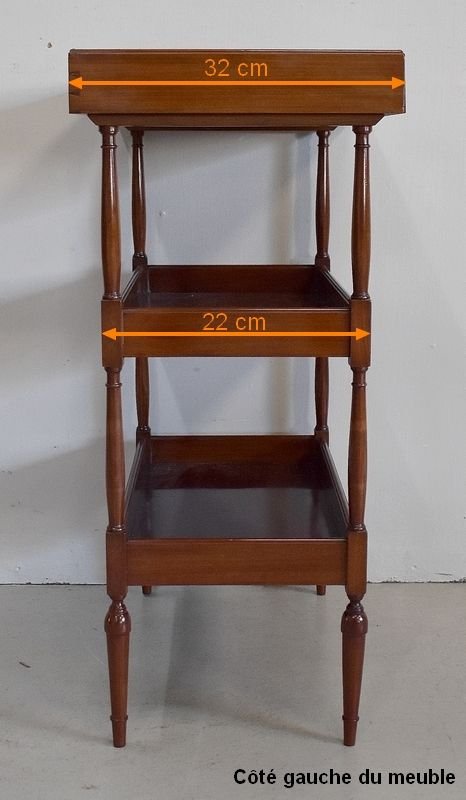 Small Powder Table in Mahogany, "Escalier de Cristal" manufacture, Louis XVI style - Late 19th century