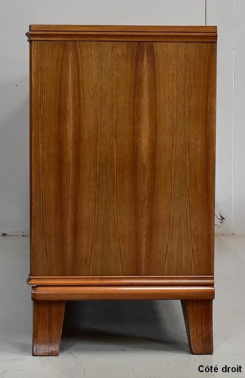 Credenza in noce, gusto J. Leleu - Metà del XX secolo