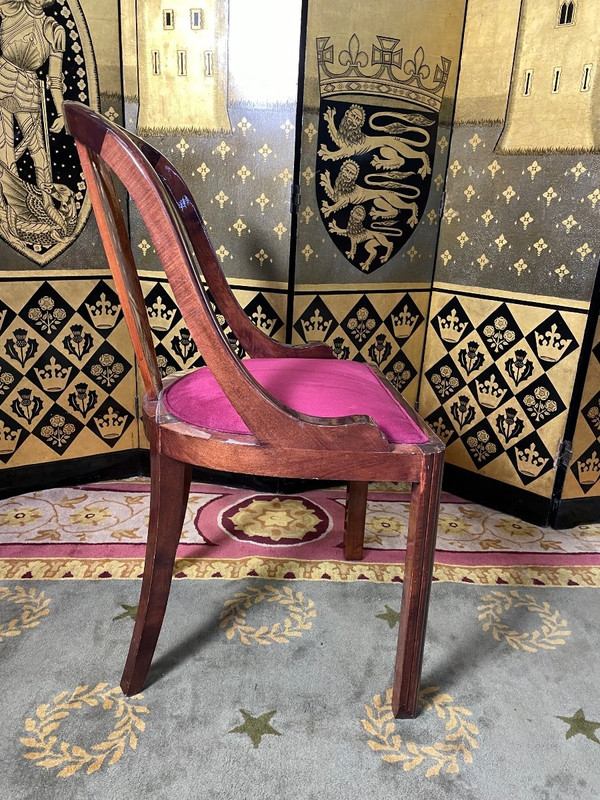 Suite Of 6 Art Deco Gondola Chairs