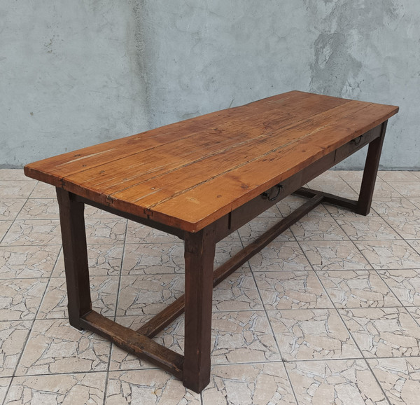 19th century oak farm table