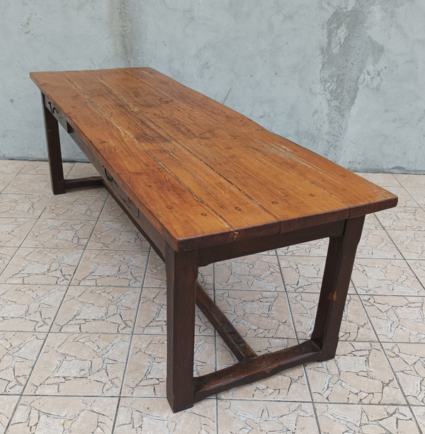 19th century oak farm table