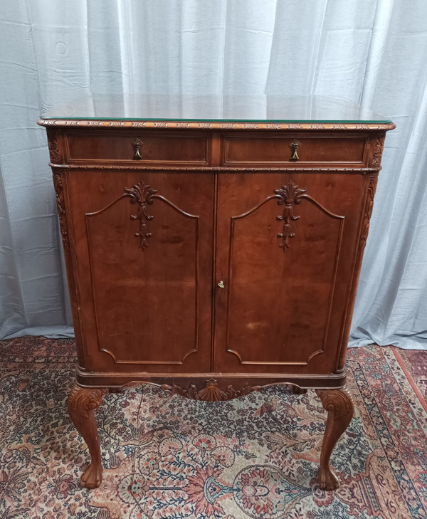 Chippendale mahogany bar cabinet Maison Jellinek Paris