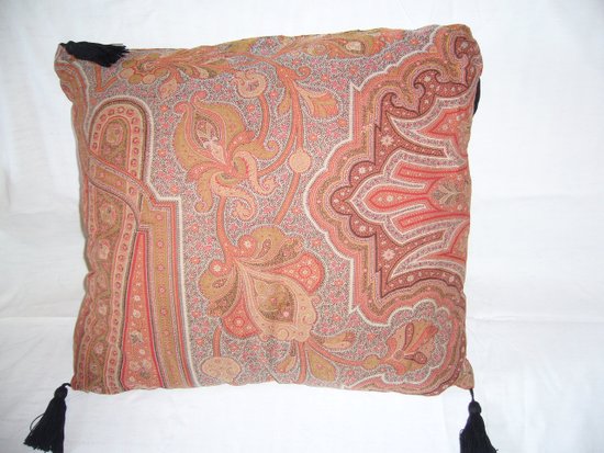 Coussin en cachemire du 19e siècle 