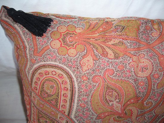 Coussin en cachemire du 19e siècle 