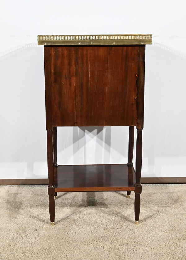 Small Chiffonnière Living Room Table in Mahogany, Louis XVI – 18th Century