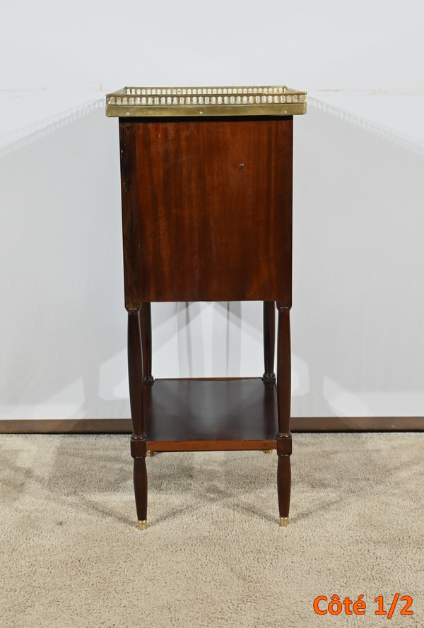 Small Chiffonnière Living Room Table in Mahogany, Louis XVI – 18th Century