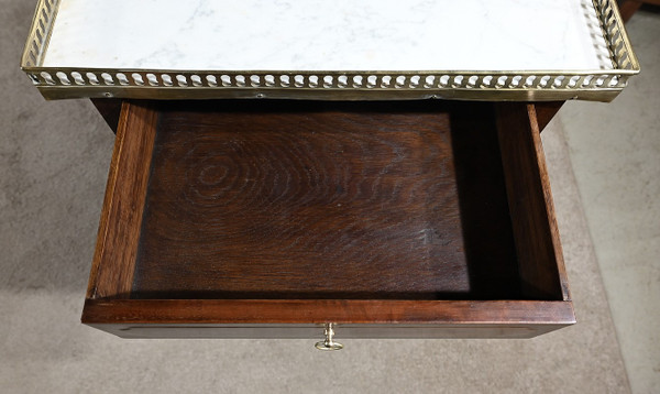 Small Chiffonnière Living Room Table in Mahogany, Louis XVI – 18th Century