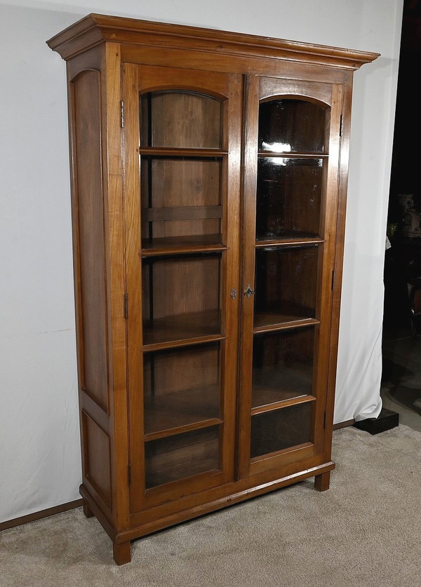 Bibliothèque Vitrine de Pondichéry en Teck – 1900