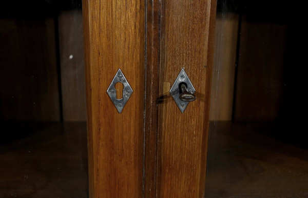 Bibliothèque Vitrine de Pondichéry en Teck – 1900