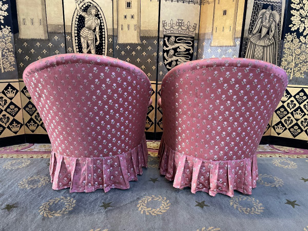 Pair De Fauteuils Crapaud