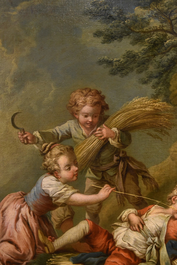 Game Of Children (allegory Of Summer), Etienne Jeaurat (vermenton 1699 - Versailles 1789)