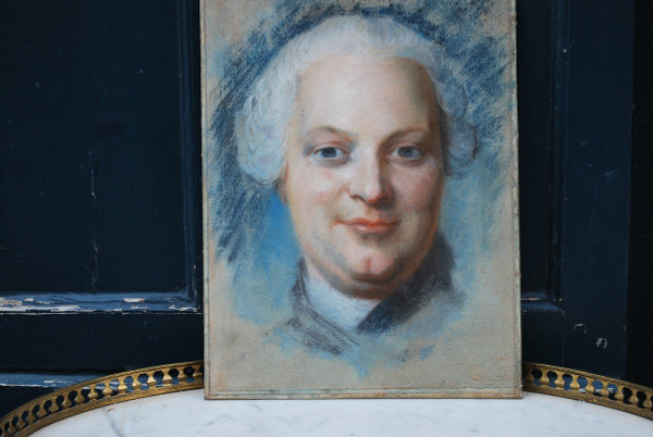 Portrait De Charles Jacques Collin  XVIIIème d'Après Quentin La Tour