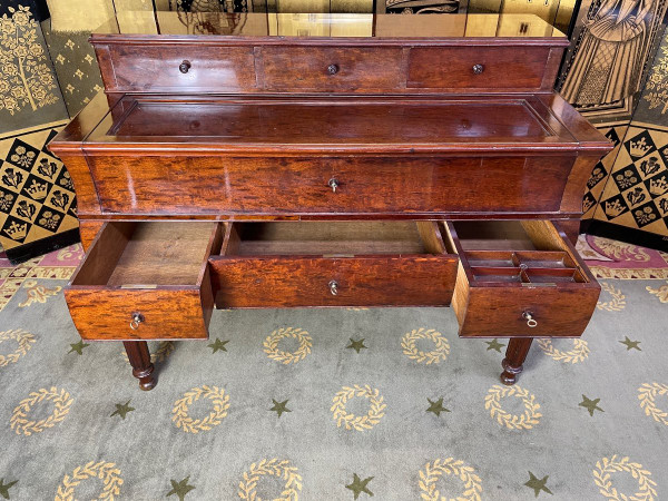 Louis Philippe Mahogany Tiered Desk