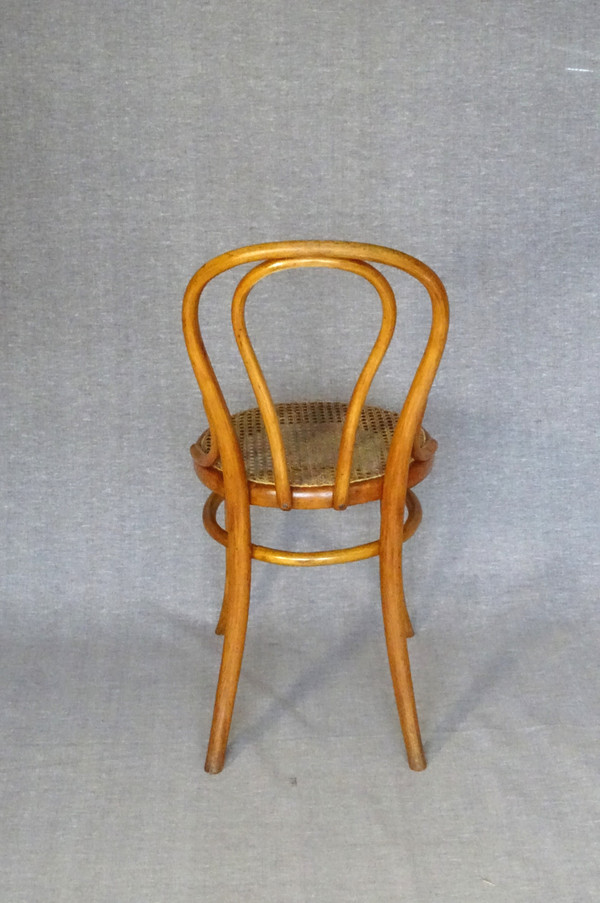 Chaise bistrot THONET N°18, vers 1875 cannage neuf