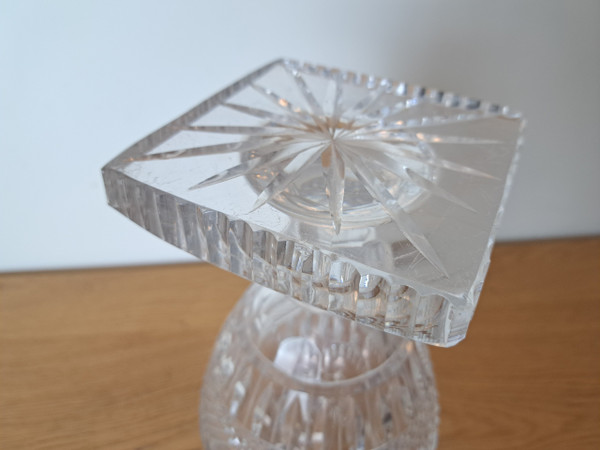 Baccarat Ou Saint Louis , Baluster Vase , Cut Crystal , Charles X , Early XX°.