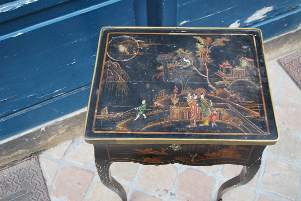 Petite Table époque Louis XV , Décor Aux Chinois  XVIIIe siècle