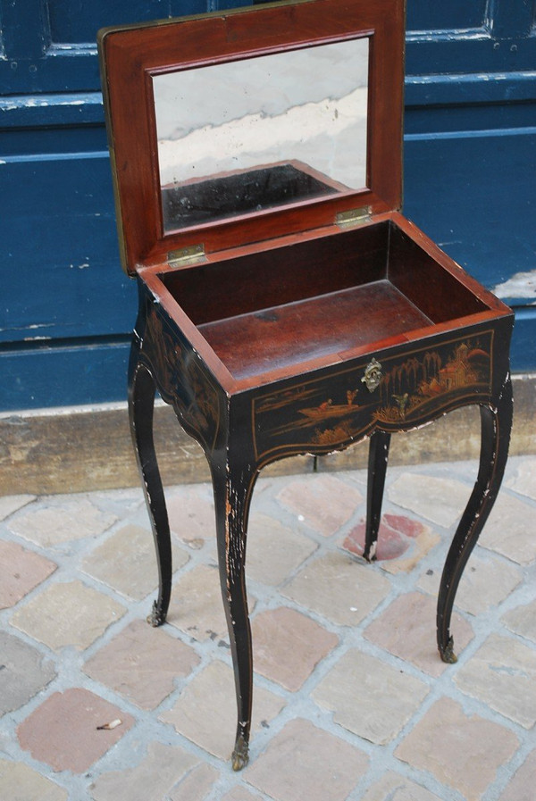 Petite Table époque Louis XV , Décor Aux Chinois  XVIIIe siècle