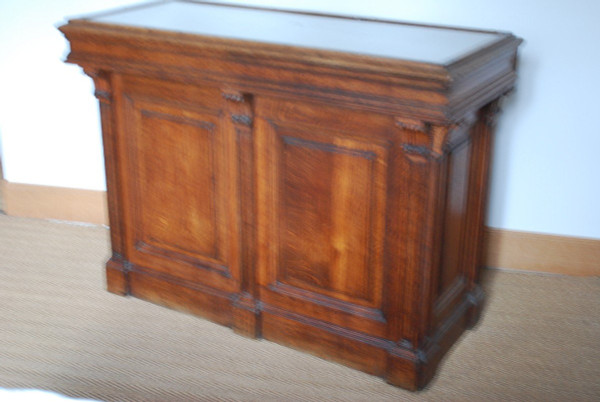 Oak Counter From The Late 19th Century