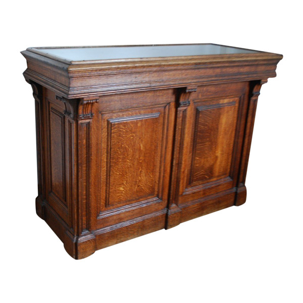 Oak Counter From The Late 19th Century