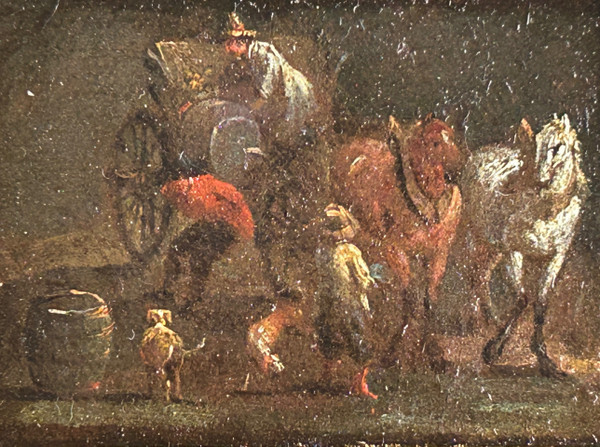 Small Oil On Canvas from the 17th century