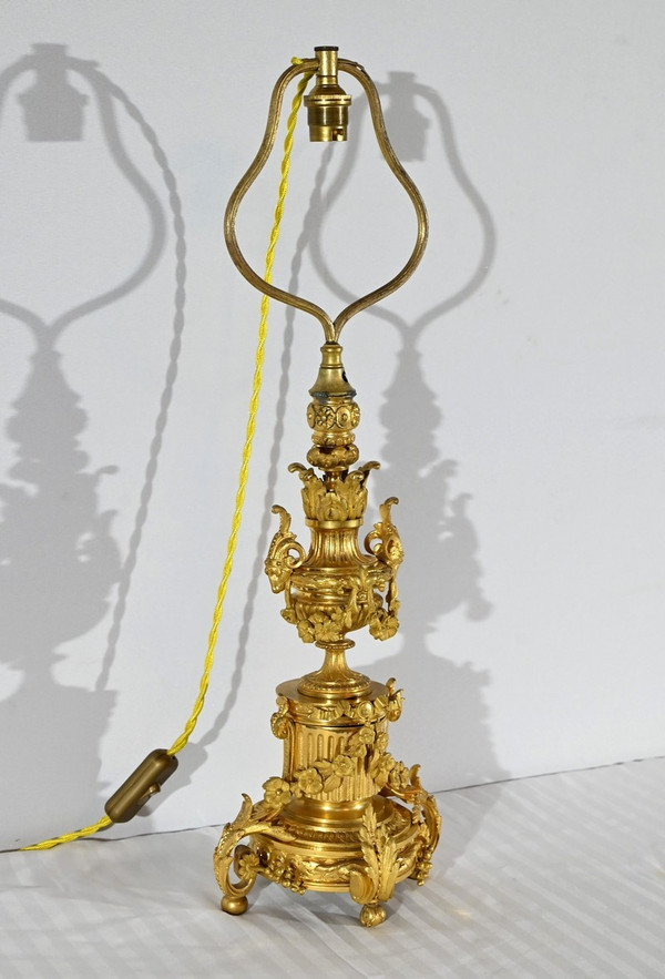 Gilded bronze lamp, Napoleon III period - mid-19th century