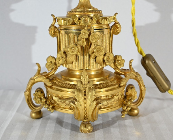 Gilded bronze lamp, Napoleon III period - mid-19th century