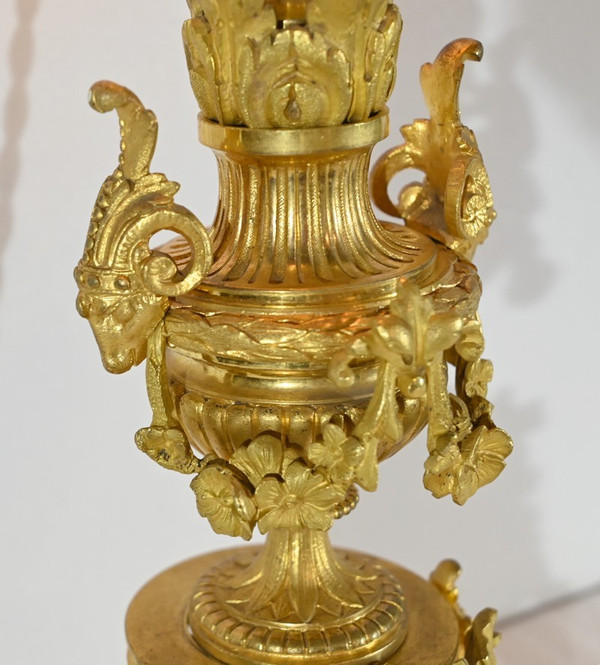 Gilded bronze lamp, Napoleon III period - mid-19th century