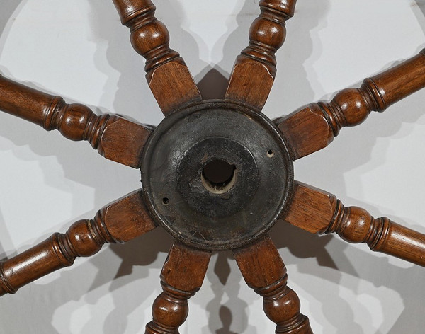 Teak Boat Steering Wheel - Late 19th century