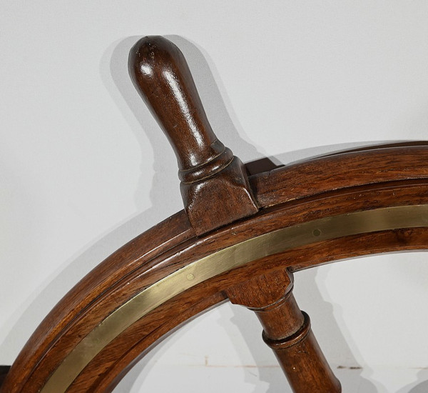 Teak Boat Steering Wheel - Late 19th century