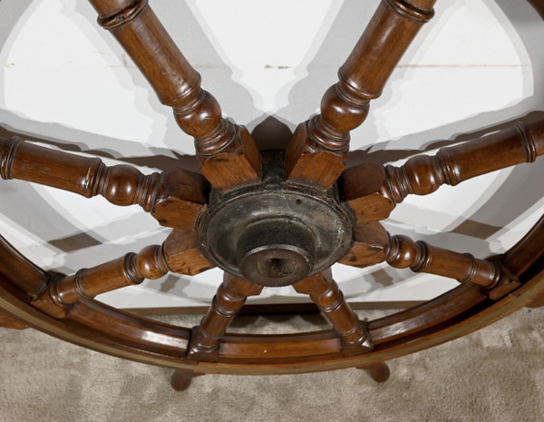 Teak Boat Steering Wheel - Late 19th century