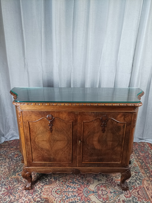 Chippendale English sideboard in mahogany Jellinek Paris