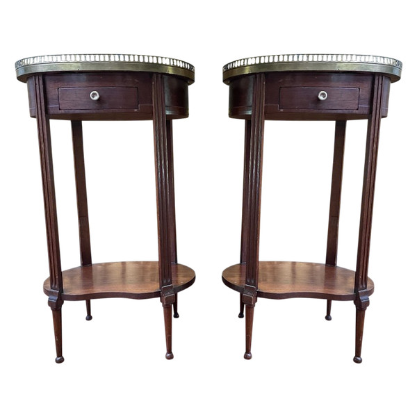 Pair Of Louis XVI Style Bedside Tables