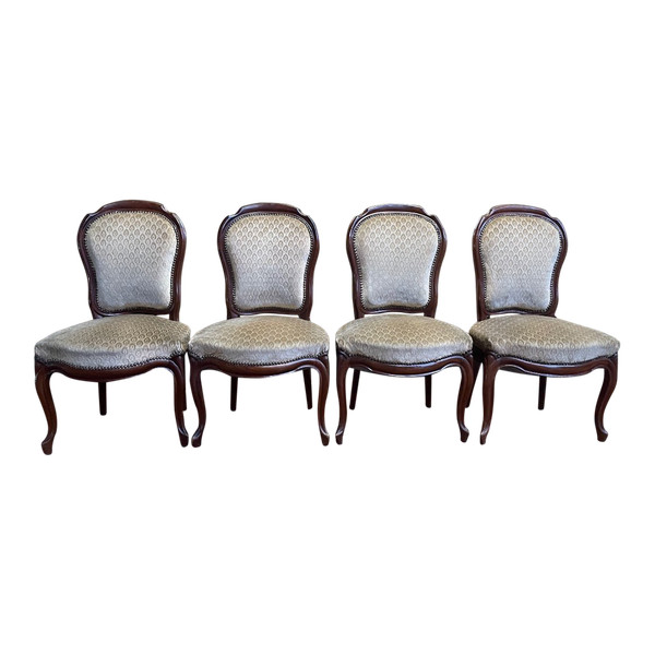 Suite Of 4 Louis Philippe Mahogany Chairs