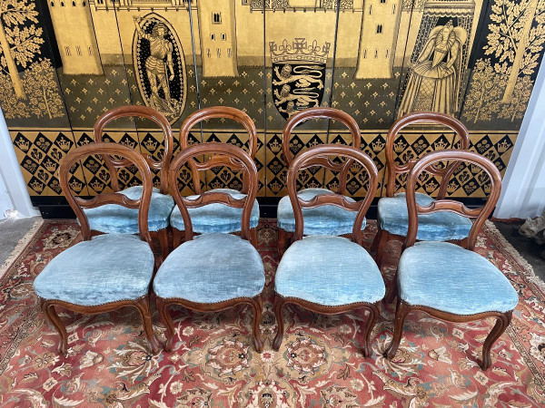 Suite Of 8 Louis Philippe Period Chairs