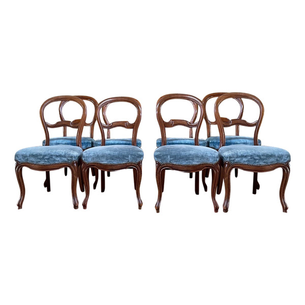 Suite Of 8 Louis Philippe Period Chairs