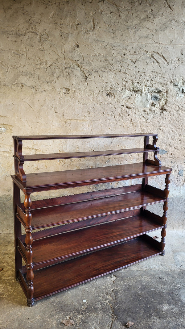 Mahogany wall shelf - 19th century