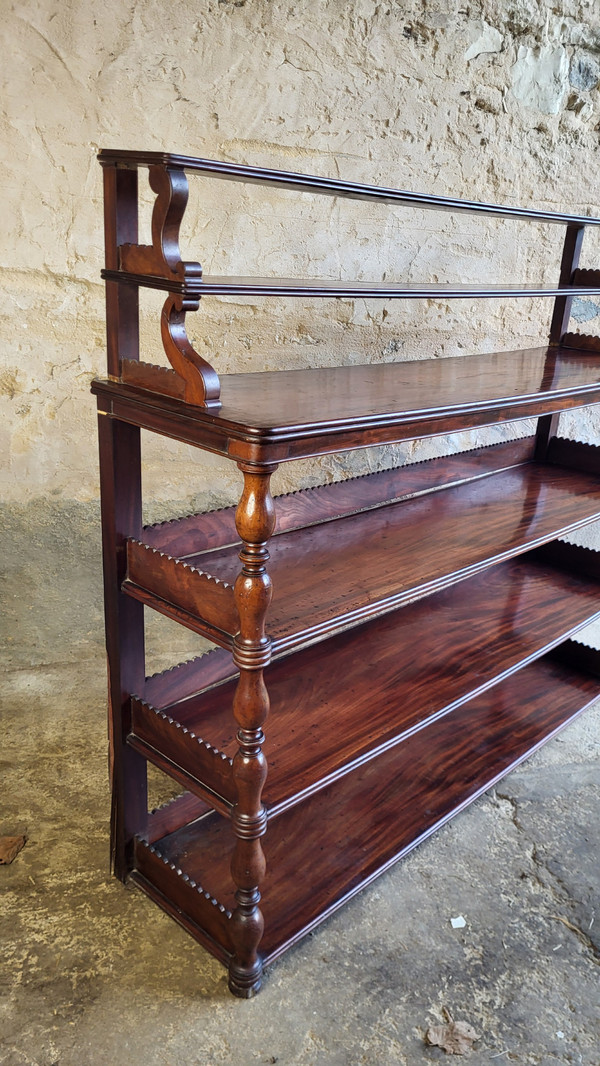 Mahogany wall shelf - 19th century