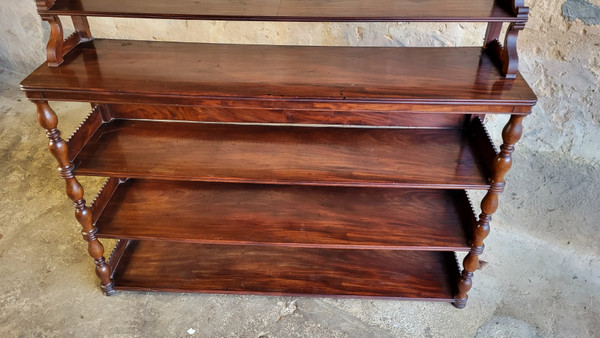 Mahogany wall shelf - 19th century