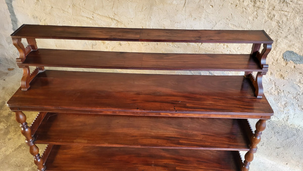 Mahogany wall shelf - 19th century