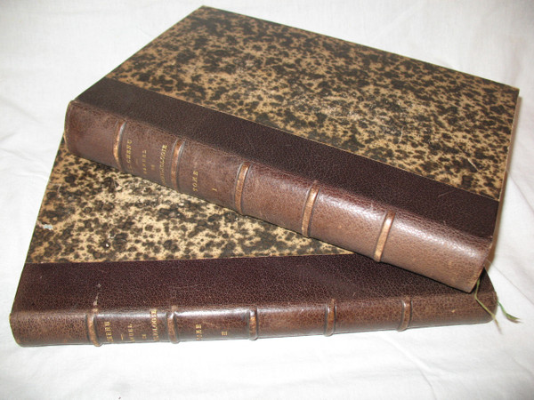 Conchology manual by J.C. Chenu in 2 complete volumes from 1859 with shell plates