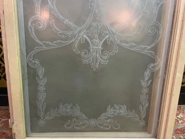 Set Of Acid Engraved Antique Windows